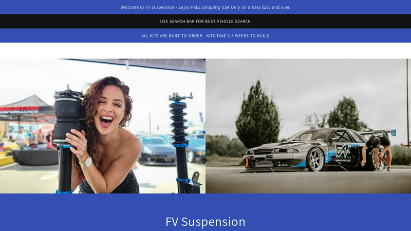 FV Suspension - Your Coilover & Air Ride Suspension Professionals