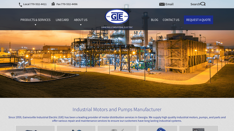 High-Quality Industrial Motors and Pumps | Gainesville