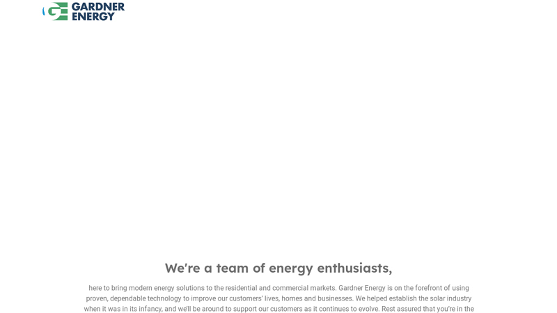 Gardner Energy | Solar, Battery, EV Charger & House Generator