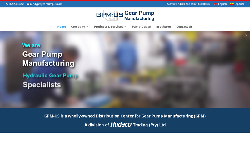 Gear Pump Manufacturing US (GPM-US) - Hydraulic Pumps & Components