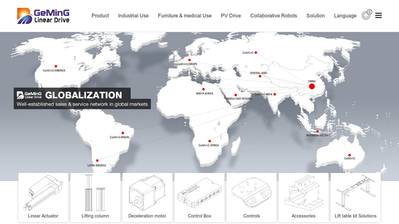 Industrial linear actuator price|Furniture-Heavy agricultural machine linear actuator manufacturer|GeMinG Drive