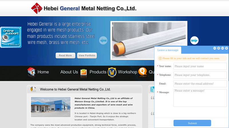 Wire Mesh Manufacturer|Hebei General Metal Netting Co.,Ltd.