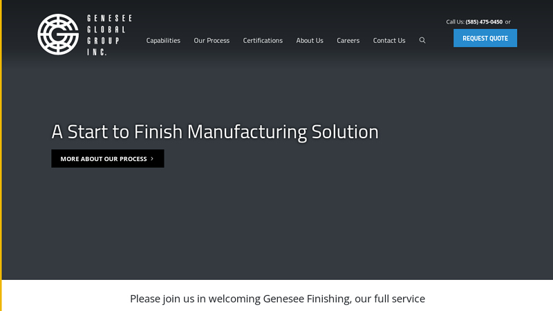 Machining, Fabrication, Welding and Complex Assemblies | Genesee Global Group, Inc.