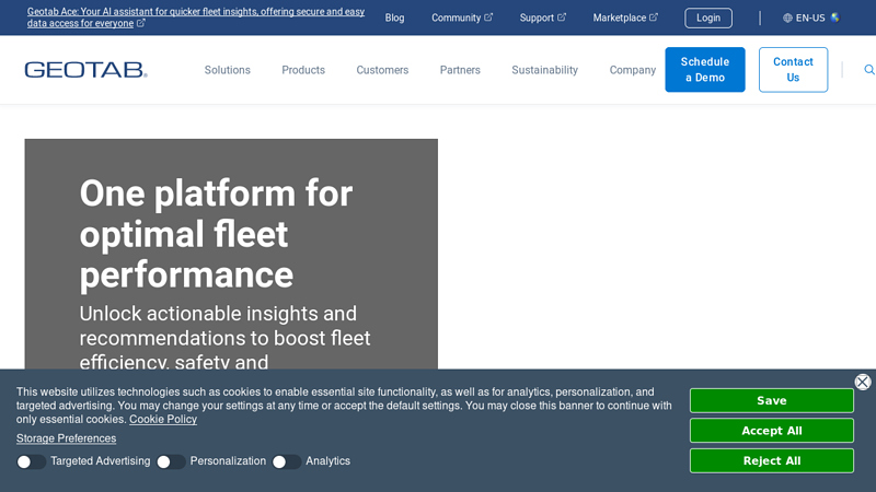 One Platform - Total Fleet Management | Geotab