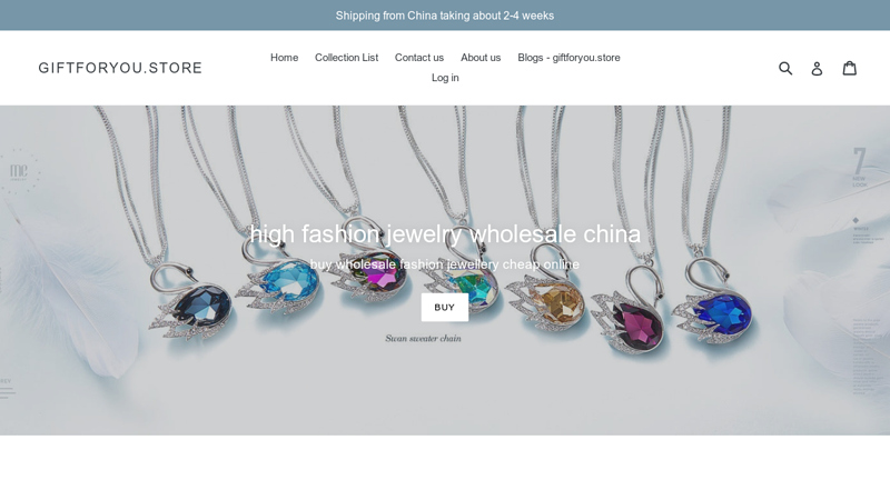 High fashion jewelry wholesale china online store C giftforyou.store