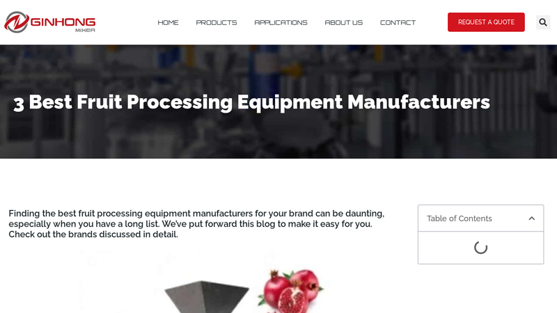 Image of 3 Best Fruit Processing Equipment Manufacturers