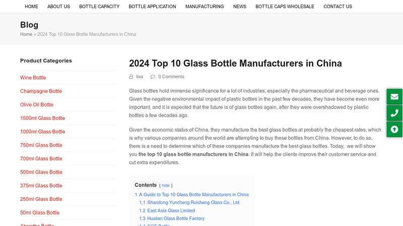 Image of Top 10 Glass Bottle Manufacturers in China-The Definitive Guide