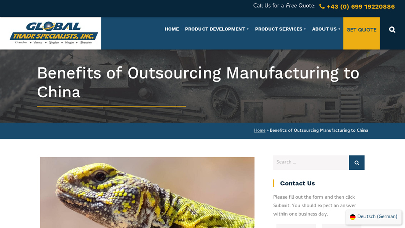 Image of Benefits of Outsourcing Manufacturing to China