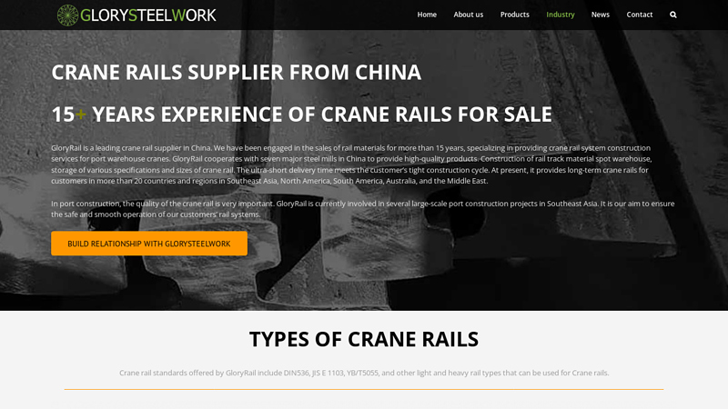 Image of Crane rails for sale | Crane rail supplier from China