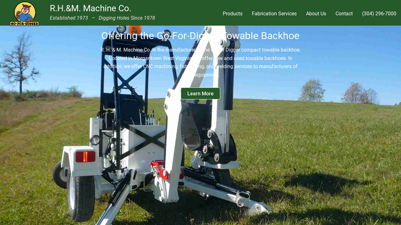 RH&M Machine Co | Towable Backhoe Manufacturer & Machine Shop