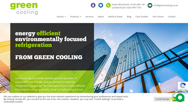 Green Cooling Ltd | Efficient Cooling & Refrigeration Systems