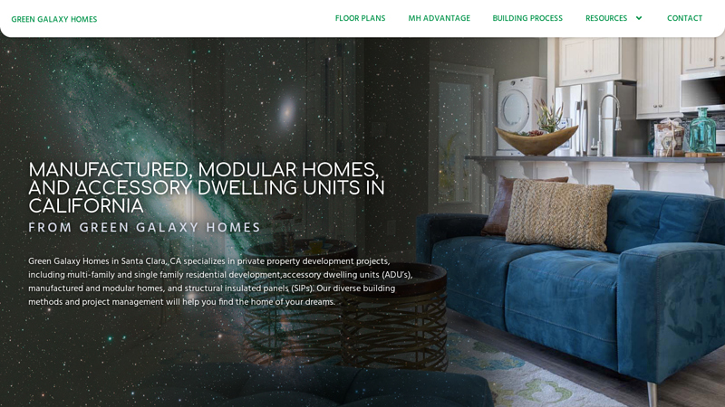 California Accessory Dwelling Unit & Manufactured Homes | Green Galaxy