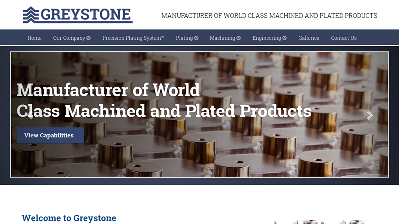 Greystone - Precision Plating Manufacturer - Zinc, Nickel, Chrome and More