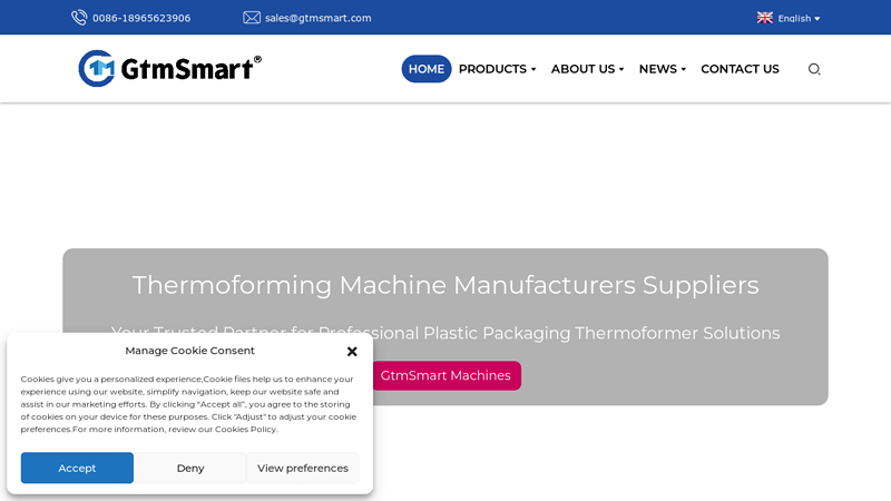 Thermoforming Machine, Plastic Cup Making Machine - GTMSMART