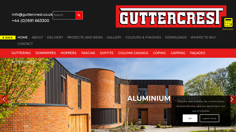 Aluminium Guttering | Gutters | Non-Combustible | Coping | Downpipes