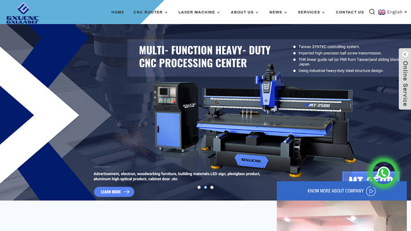 CNC Center, Woodworking CNC Router - GXUCNC