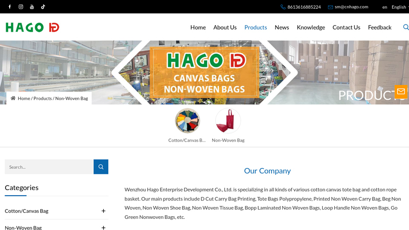 Image of China Non-Woven Bag Manufacturers Suppliers