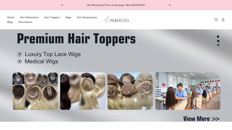 Hairperfecto | Top Tier Human Hair Toppers & Wigs for Women