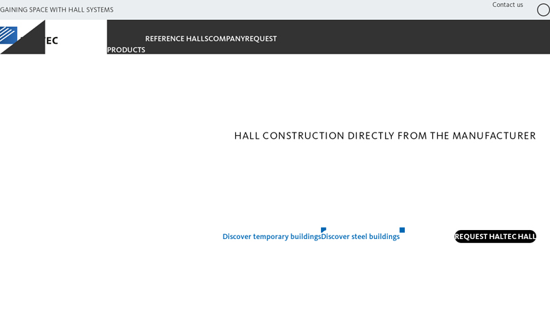 Hall construction from the space gain experts | HALTEC