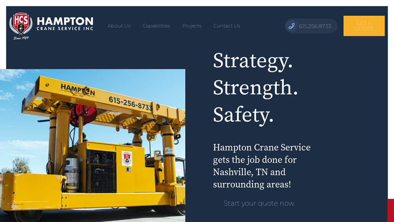 Trusted & Reliable Crane Services | Hampton Crane, Nashville 37218