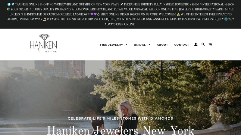 Haniken Jewelers New York NYC | Diamonds Engagement Ring, Fine Jewelry C HANIKEN JEWELERS NEW-YORK