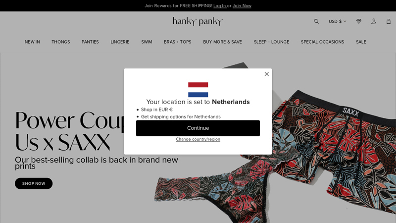 Thongs, Underwear, Lingerie & Sleepwear | Hanky Panky