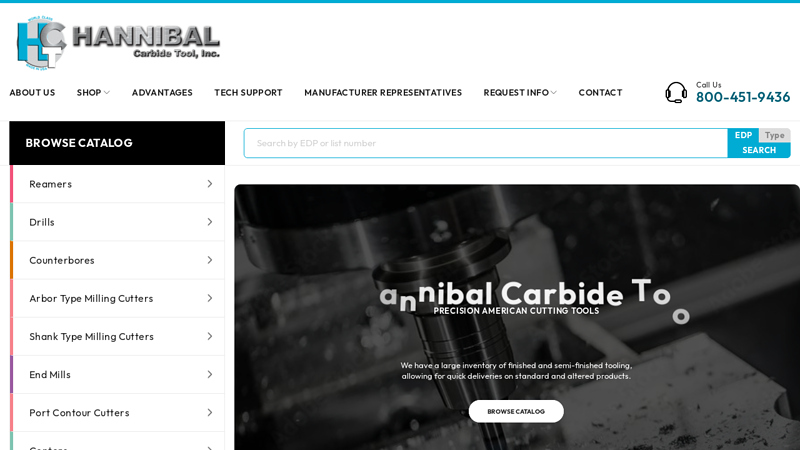 Hannibal Carbide Tool: Manufacturer of carbide tipped and solid carbide cutting tools | Hannibal Carbide Tool, Inc