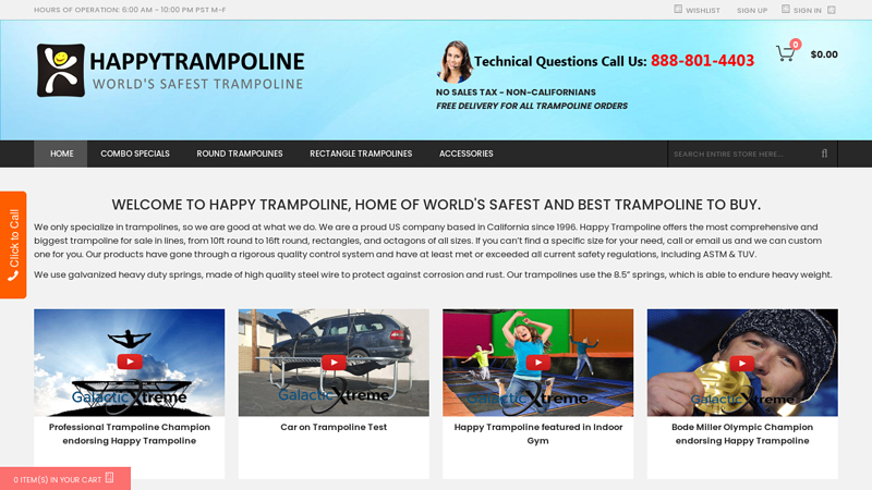 Best Trampoline to Buy | Biggest Trampoline For Sale - Happy Trampoline Superstore