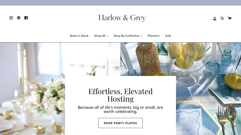 Harlow & Grey: Modern Party Supplies & Lifestyle Goods