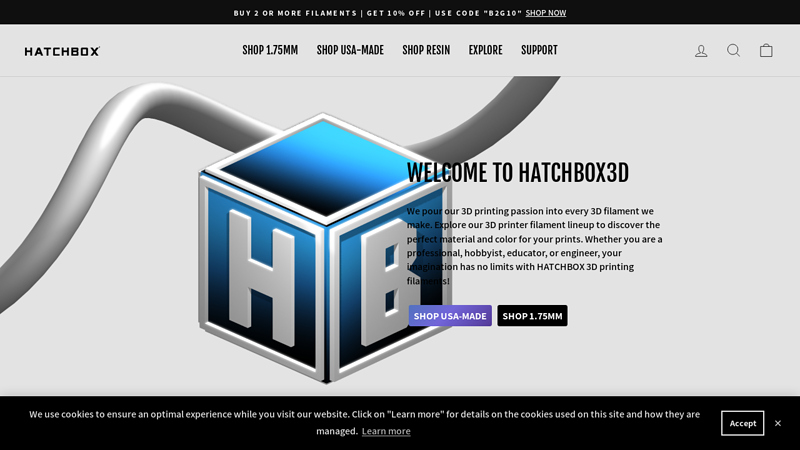 HATCHBOX | 3D Filaments C HATCHBOX 3D