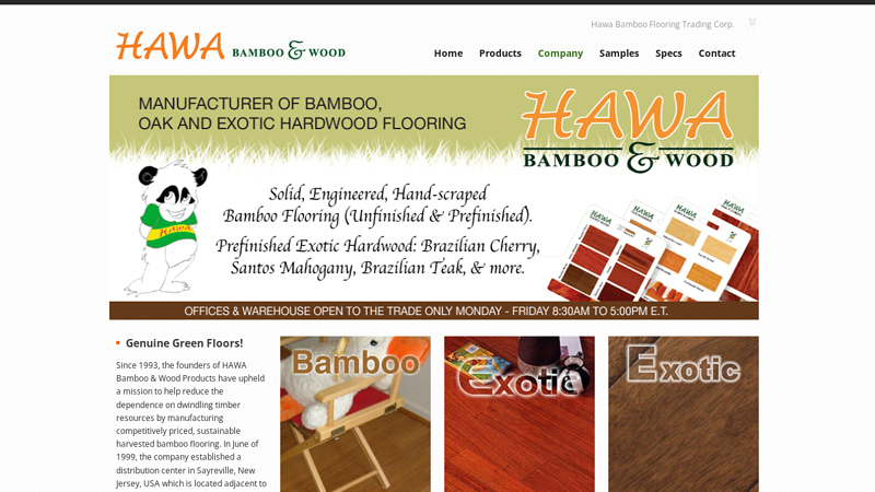 Hawa Bamboo and Exotic Wood Flooring Manufacturers