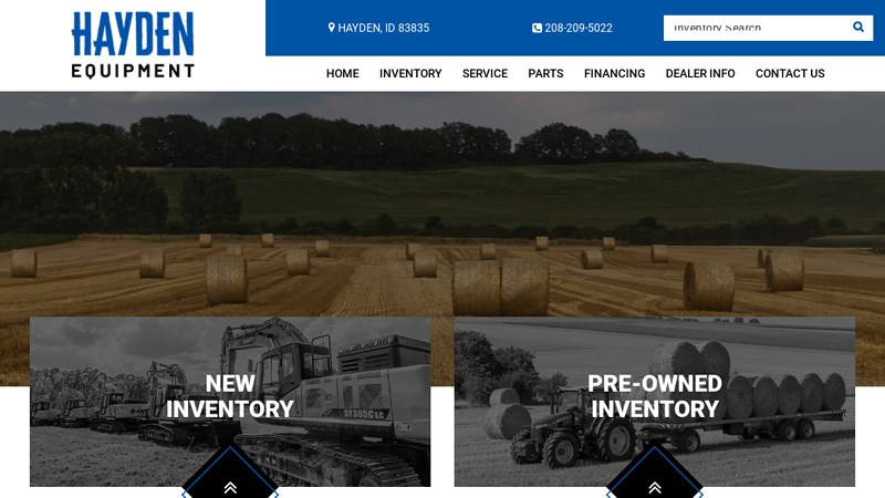 Agricultural & Heavy Equipment in Idaho | Hayden Equipment | Tractors, Excavators, ATVs