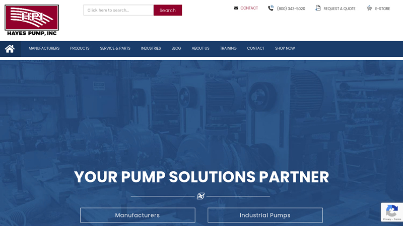 Hayes Pump, Inc. | Northeast Industrial Pump Distributor