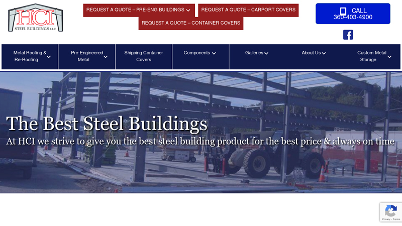 HCI Steel Buildings | 360-403-4900. Made in USA!