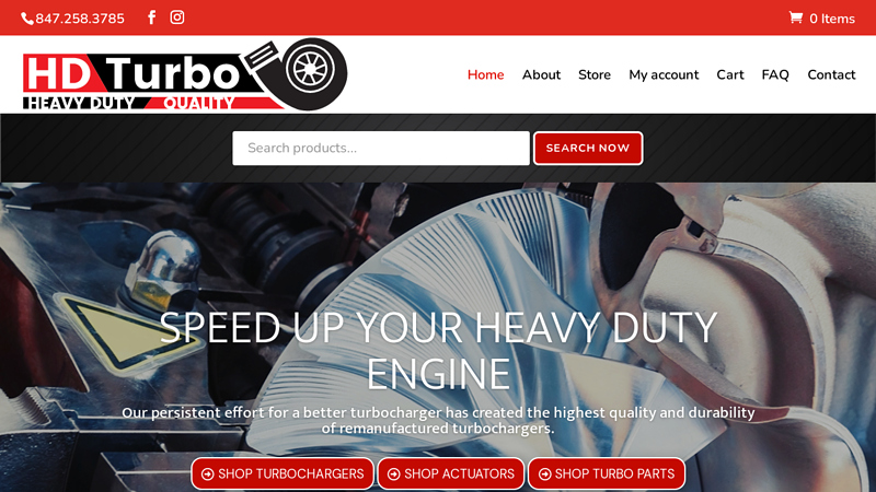 Home Page / Heavy Duty Turbochargers - HD Turbo - turbocharger remanufacturing company