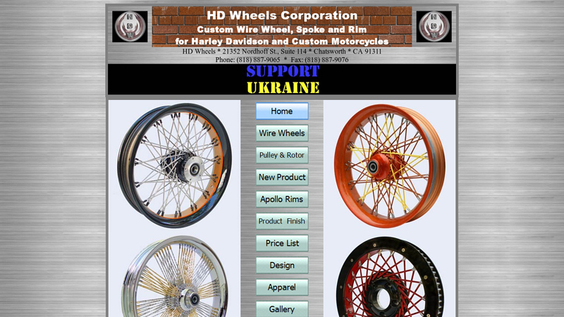 Spoke or wire wheels and rims for Motorcycles. American made.