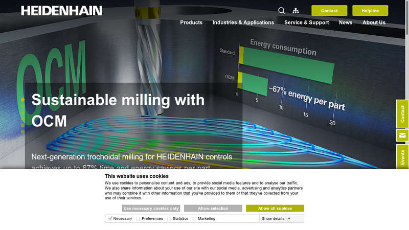 HEIDENHAIN | Controls, encoders, and digital readouts