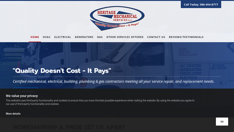 Mechanical Repair & Replacement, High Springs, FL| Heritage Mechanical Services of High Springs LLC