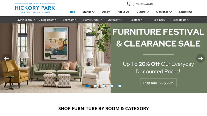 North Carolina Discount Furniture Stores offer Brand Name Furniture in Hickory NC 28602