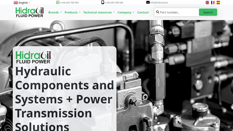 Hydraulic Components and Systems + Power Transmission Solutions | Hidraoil Fluid Power