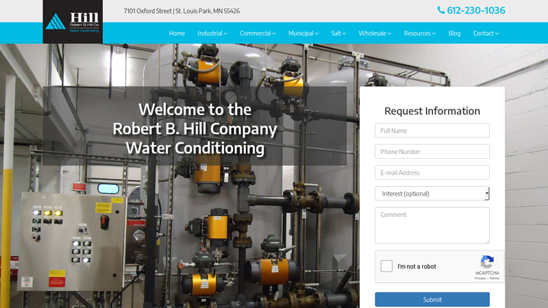 Water Treatment Equipment Suppliers | Water Softener System Design, Manufacturing & Installation - Robert B. Hill Co.