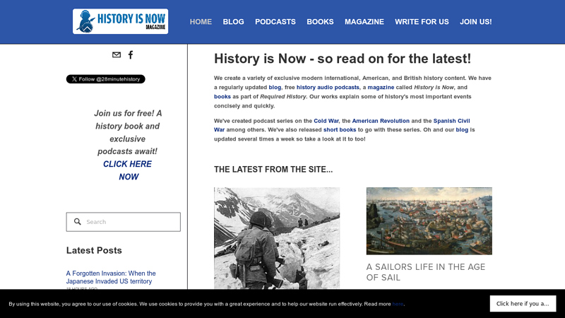 History is Now Magazine, Podcasts, Blog and Books | Modern International and American history