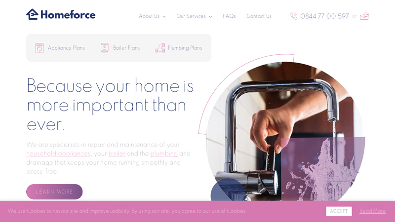 Homeforce Boiler, Appliance & Plumbing Repair & Maintenance Plans