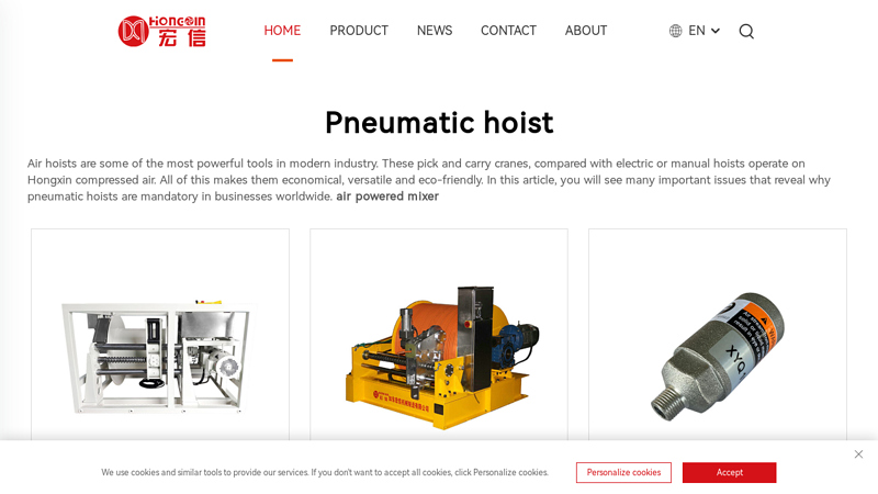 Image of Pneumatic hoist Manufacturer & Supplier in China