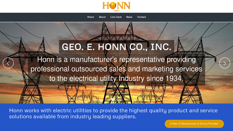 Home - Honn: electrical utility product & services representative