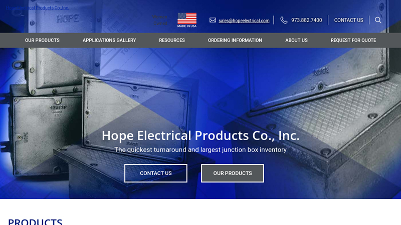 HOPE Electrical Products | HOPE Electrical Products Co., Inc.