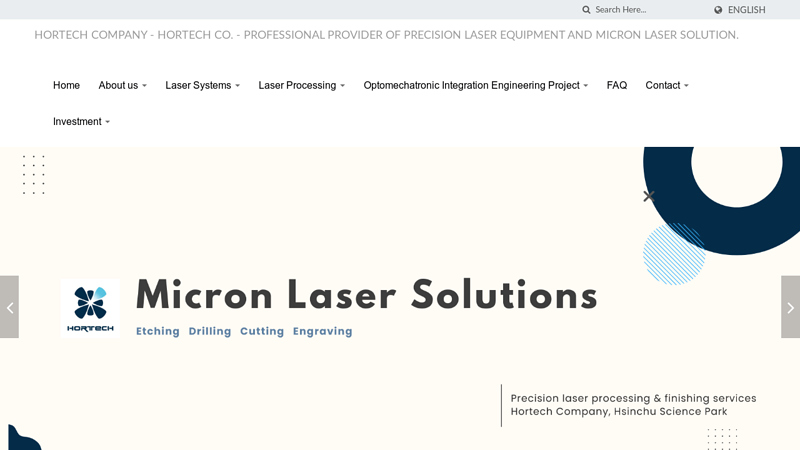 Hortech Company | Hortech Co. - Professional provider of precision laser equipment and micron laser solution.