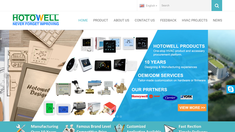 Hotowell International Co., Limited,Thermostat, Zone Valve, Flow Switch Chinese OEM/ODM Manufacturer