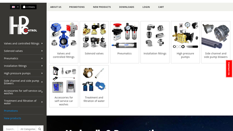 Hydraulic Pneumatic Control parts and devices HPControl