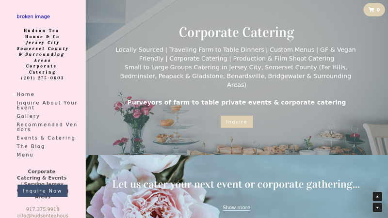 Hudson Tea House & Co. Events & Corporate Catering